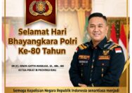 ketua pekat ib propinsi Riau .DR ( C ) EDWIN ADITYA NUGRAHA .SE .MM .MH.Mengucapkan selamat hari bayangkara ke 80